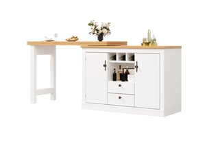 Bar coloris blanc <strong>FLORAGRACE</strong> <strong></strong> - 120 cm