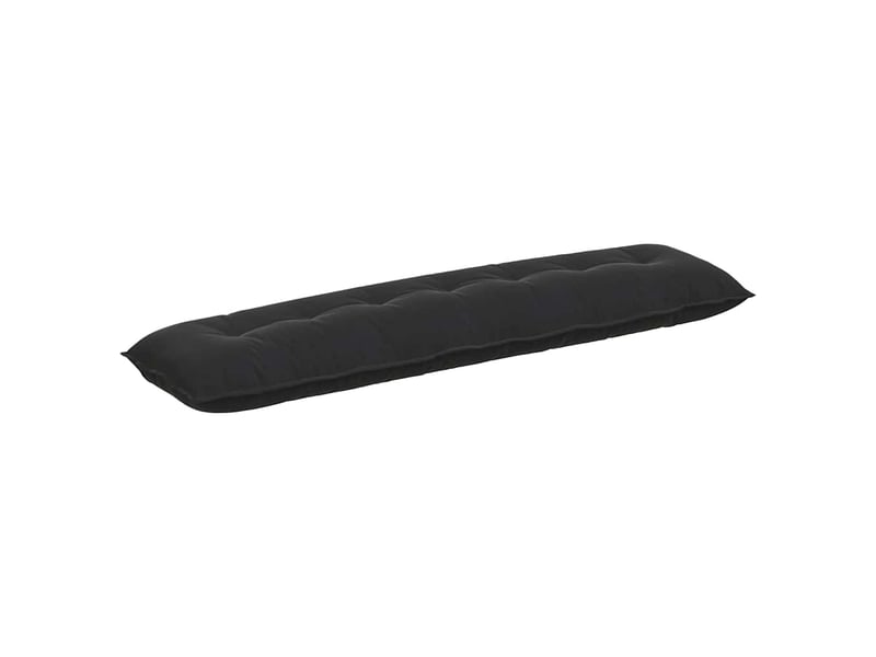 Coussin de dos, coussin de dossier noir 200 x 50 cm tissu en velours côtelé cf54834 - Conforama A