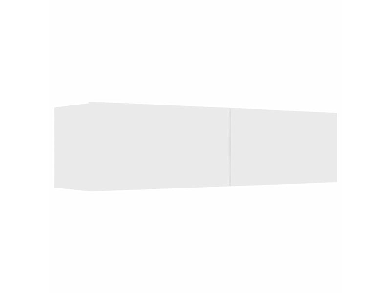  Meuble tv banc tv blanc 120x30x30 cm bois d’ingénierie  - Conforama A