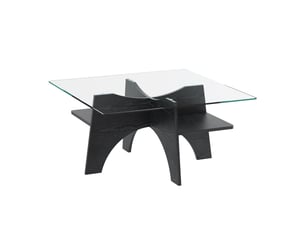 Table basse carré(e) coloris noir <strong>BEAUNIV</strong> <strong></strong> - 80 cmx80 cm