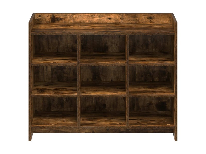  Meuble à chaussure, cabinet à chaussures avec stockage chêne fumé 85x39,5x70 cm  - Conforama D
