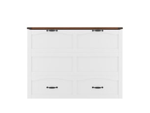 Lit avec rangement 140x200 cm HNCBB coloris blanc