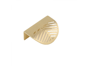 Poignée de porte coulissante - poignée pour meuble - alliage de zinc - 4 pièces - 60 mm - or
