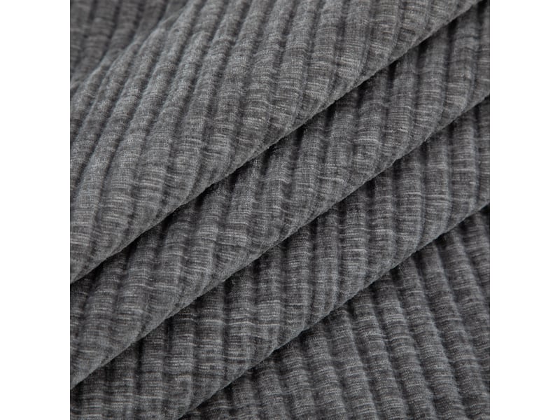  Fauteuil gris en tissu chenille avec repose-pieds amovible pour salon compact et pièces moyennes  - Conforama R