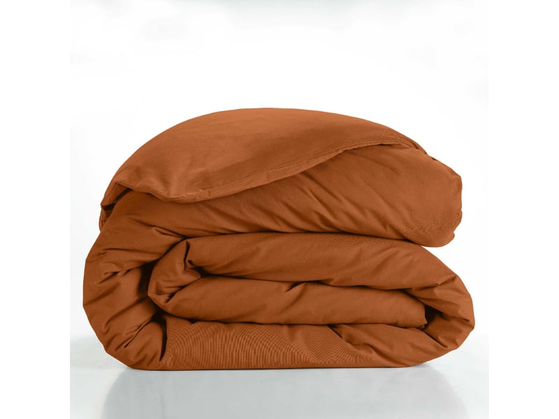  Housse de couette lina 240x220cm caramel  - Conforama C