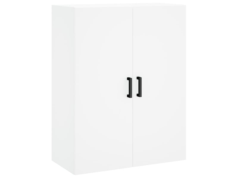  Buffet haut - bahut - meuble de rangement blanc 69,5x34x180 cm bois d'ingénierie  - Conforama E