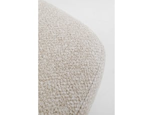 fauteuil pivotant et repose-pieds jules beige kare design