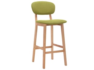 Lot de 2 tabouret de bar, chaise de bar vert tissu shl80439