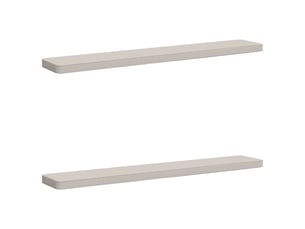 Lot de 2 coussins de banc, coussins d'assise vught 100 % polyester blanc cf58405