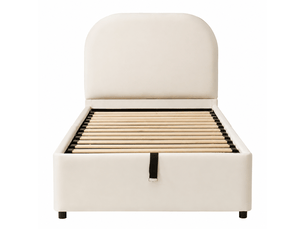 Lit coffre 90x190 cm XYLO coloris beige