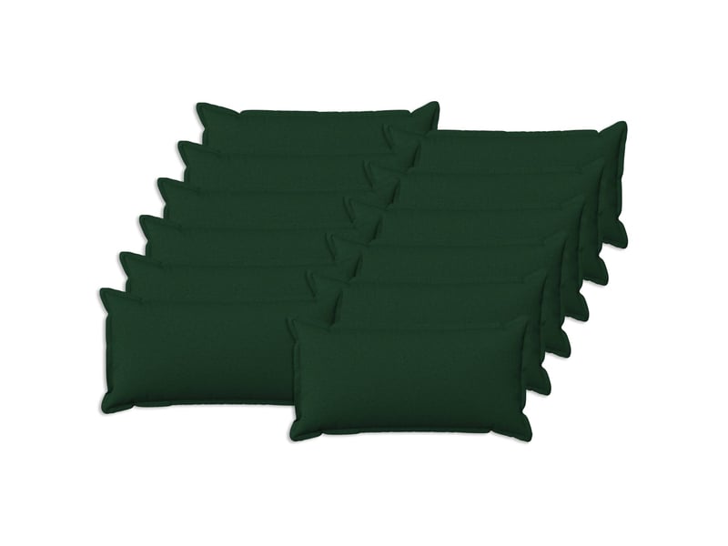  Lot de 12 coussins, coussins décoratifs houten vert foncé lin synthétique cf56471  - Conforama B