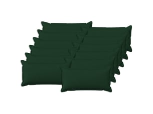 Lot de 12 coussins, coussins décoratifs houten vert foncé lin synthétique cf56471