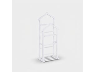 Servomuto en bois à double bras pour armoire et chambre beta double - blanc