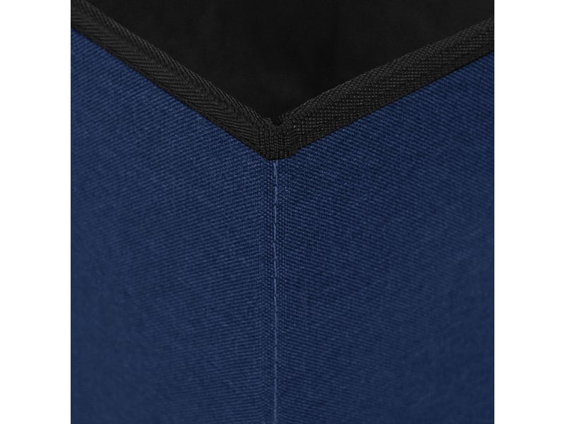  Banc chambre, banc de rangement pliable bleu 180 kg 80 l 77x38x38 cm lin  - Conforama E