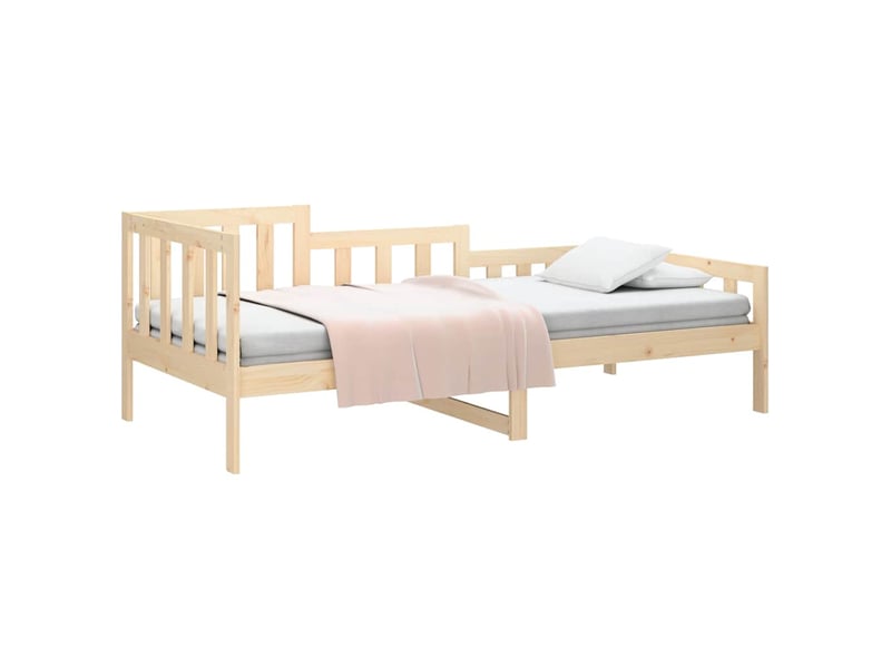  Lit simple- lit adulte -  lit de jour sans matelas 80x200 cm bois de pin massif  - Conforama B