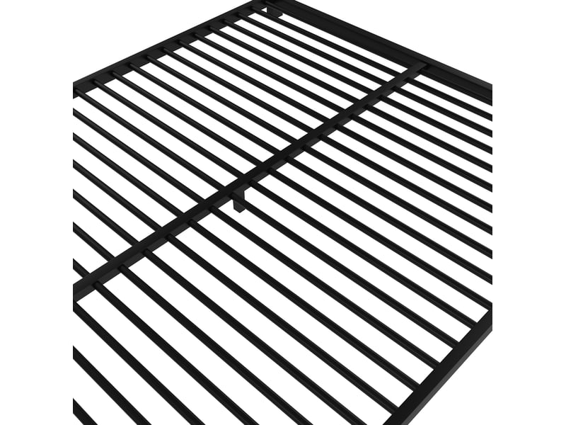  Lit superposé enfant 90x200 et 140x200 cm noir en métal, avec échelle, barrières et certification en747  - Conforama E