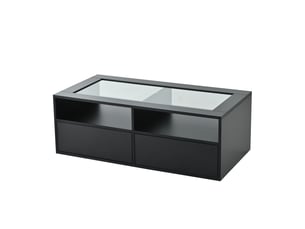 Table basse rectangulaire coloris noir ATELIER CONFORTIEL - 50 cmx100 cm