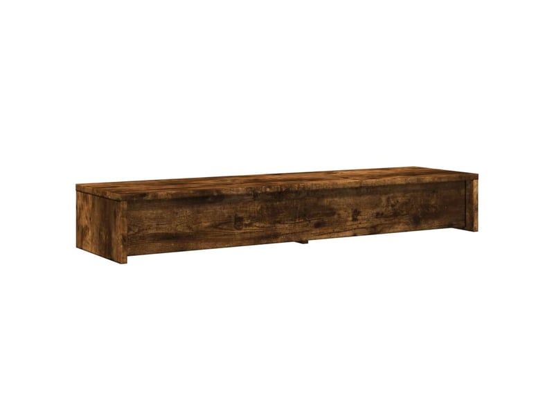  Support de moniteur table meuble bureau avec tiroirs bois d'ingénierie marron 02_0044937  - Conforama E