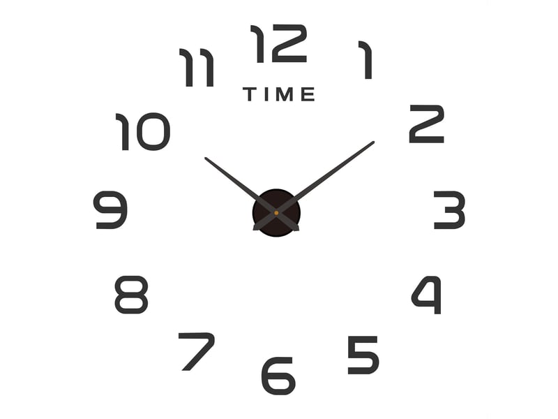  Horloge murale créative – 80x130 cm noir  - Conforama A