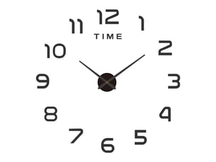 Horloge murale créative – 80x130 cm noir