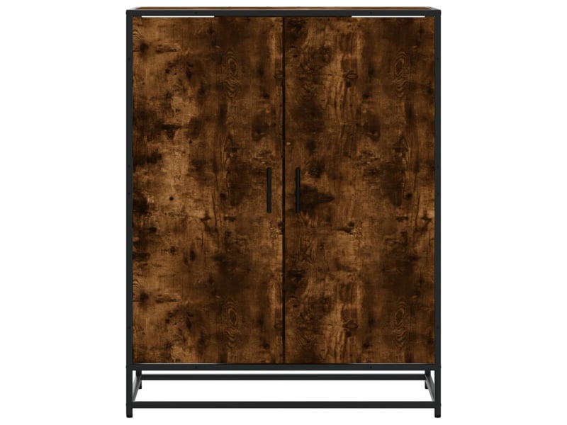  Meuble à chaussures, armoire à chaussures chêne fumé bois d'ingénierie et métal shl2224  - Conforama D