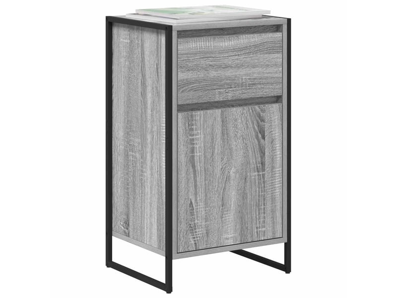  Buffet - bahut - meuble de rangement gris sonoma 43 x 36 x 75,5 cm bois d'ingénierie  - Conforama C
