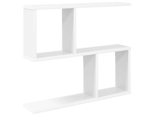 Étagère murale, étagère suspendue blanc 60 x 12 x 50,5 cm bois d'ingénierie cf42039