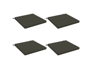 Lot de 4 coussins de siège, coussins d'assise soest 100 % polyester cf60286