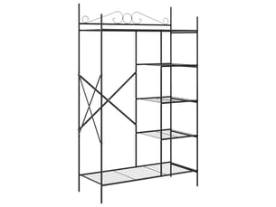 Armoire ouverte avec étagère noir 104,5x45x172 cm acier