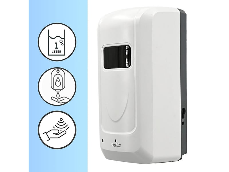  Distributeur automatique de savon mural à capteur infrarouge 1l | dosage précis 0,8-1,2ml  - Conforama B