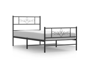 Lit simple 90x190 cm    coloris noir