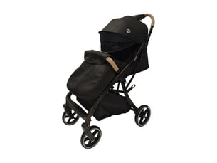 Poussette canne compacte 4 roues noire 22 kg