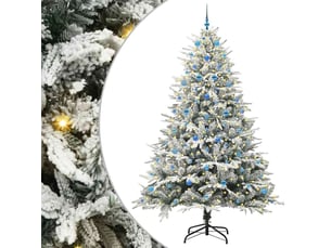 Sapin de noël, arbre de noël artificiel pré-éclairé avec ensemble de boules cf61641