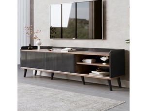 Meuble tv coloris noir 160 cm EVRYAE   