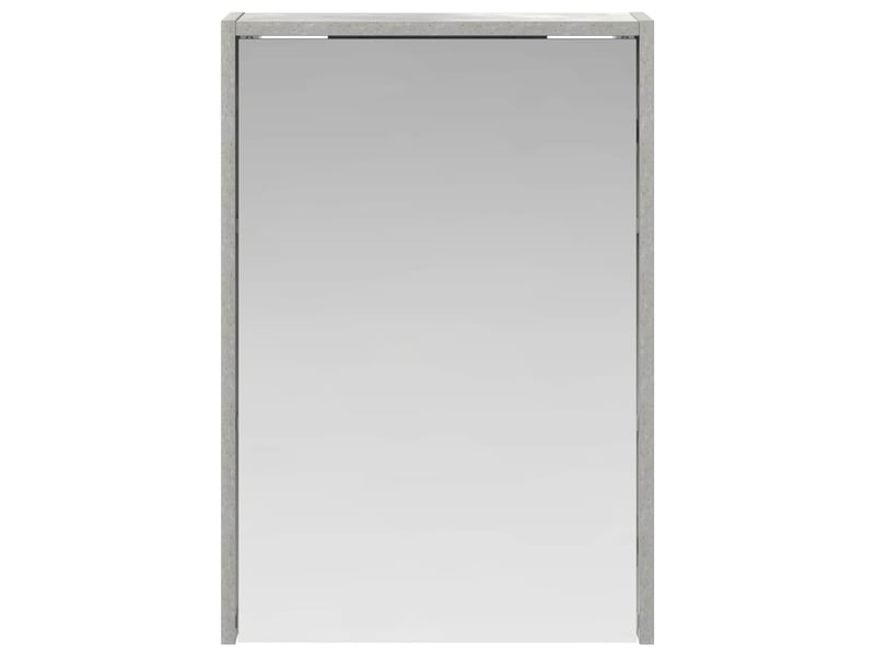 Armoire miroir de salle de bain, cabinet de salle de bain gris béton 43 x 16 x 62.5 cm cf65159 - Conforama E