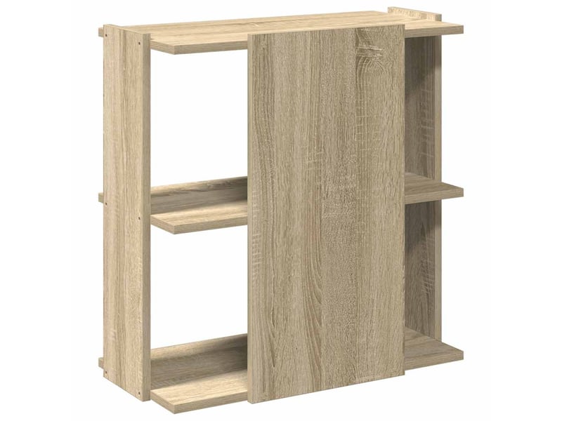  Bibliothèque à 3 niveaux, armoire à livres chêne sonoma 60x30x60 cm  - Conforama E