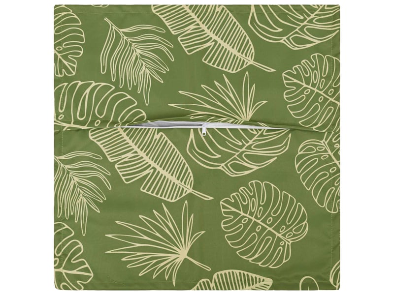  Lot de 12 housses de coussin houten modèle feuille 45 x 45 cm cf49013  - Conforama D