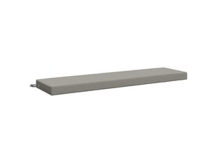 Coussin de banc, coussin d'assise, coussin de canapé soest 100 % polyester gris 160 x 40 x 8 cm cf53287