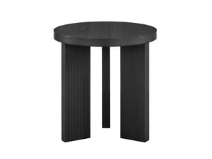 Table basse rond(e) coloris noir <strong>WISHDOR</strong> <strong></strong> - 44.5 cmx44.5 cm