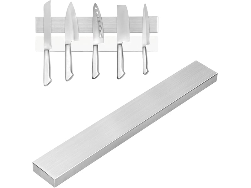  Porte-couteau magnétique 30 cm, bande magnétique pour couteaux en acier inoxydable, plaque aimantée murale, aucun perçage nécessaire, aimant super p  - Conforama A