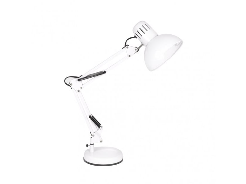  Lampe de bureau fabrilamp rutilo blanc 1 x e27 articulée 57x39x15 cm 140371001 - Conforama A