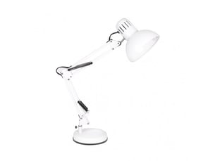 Lampe de bureau fabrilamp rutilo blanc 1 x e27 articulée 57x39x15 cm