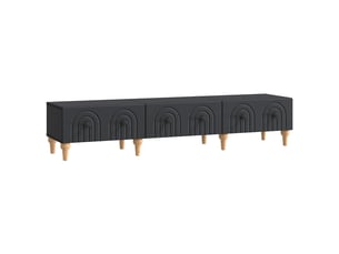 Meuble tv coloris noir 147 cm <strong></strong>  <strong></strong>