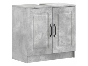 Meuble sous lavabo de salle de bain utrecht gris béton cf64934