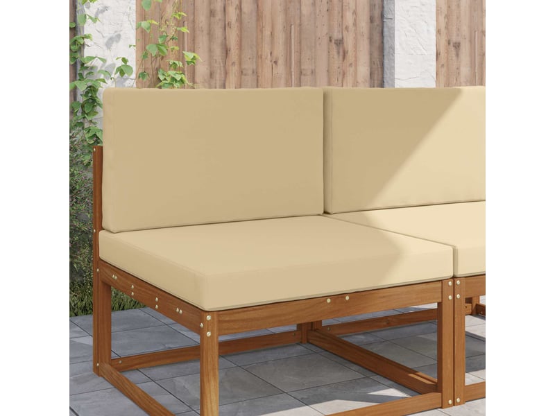  Coussin de canapé d'extérieur, coussin de chaise polyester beige 80 x 80 cm cf54029  - Conforama B