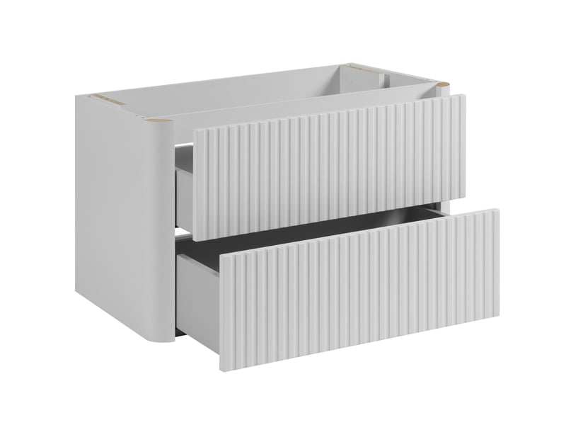  Meuble sous vasque suspendu linea 80 cm blanc  - Conforama E