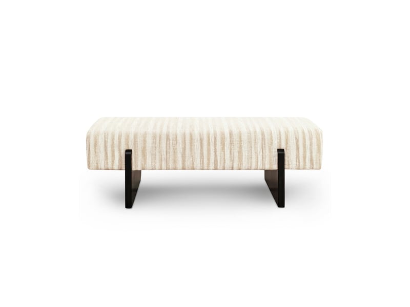 Banc en tissu tramé à motif beige vog 1VOGTTMBG - Conforama C