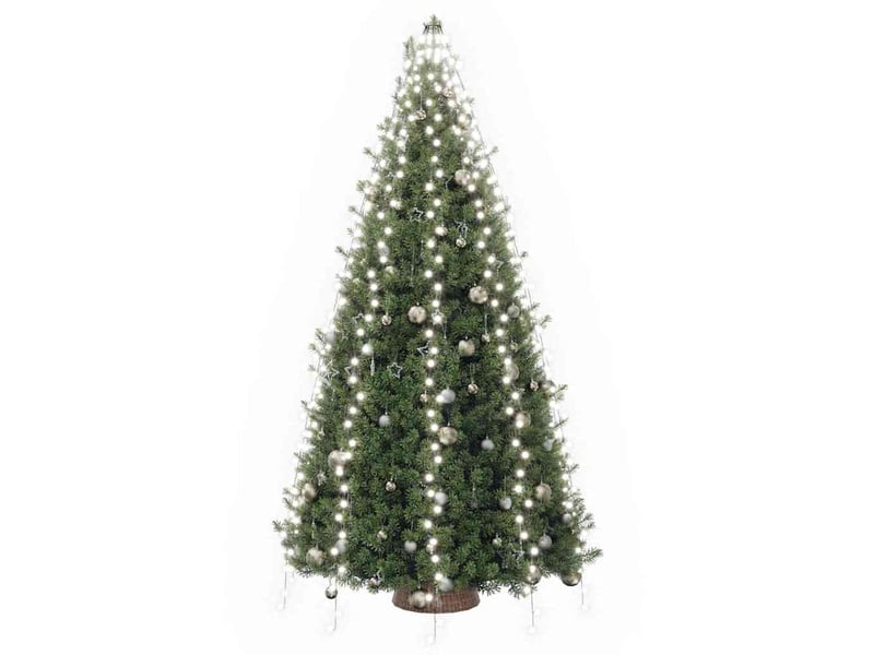 Guirlande lumineuse avec 500 led blanc froid 500 cm intext cf62414 - Conforama C