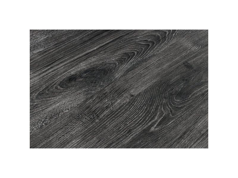 Table de salle à manger rivet – rectangulaire 200 cm – mdf gris et métal noir - Conforama E