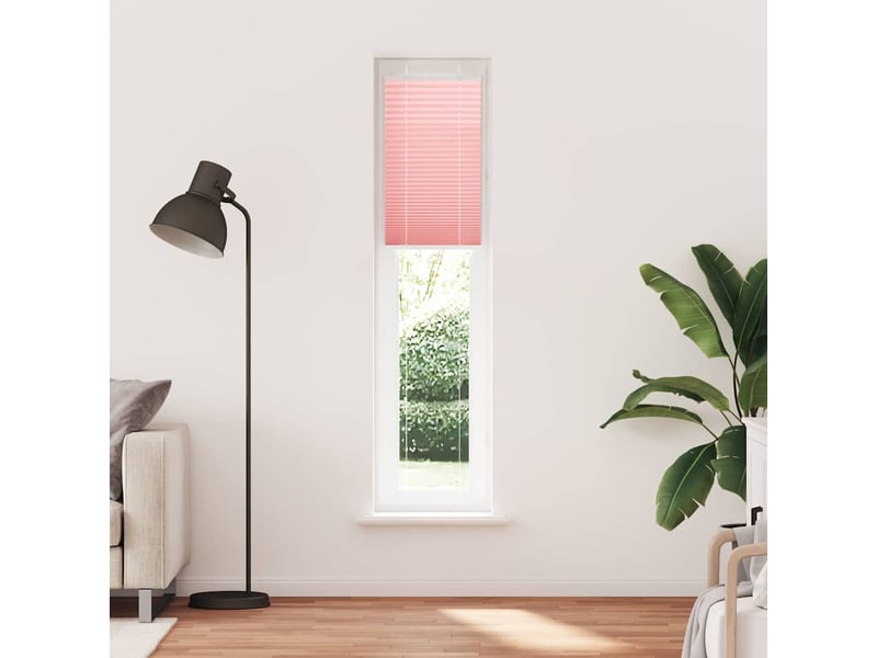  Store plissé, store de fenêtre rose 45x200 cm largeur du tissu 44,4 cm polyester cf46987  - Conforama A